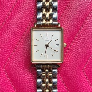 Rosefield The Boxy XS Duotone Womens Watch (Gold & Silver)